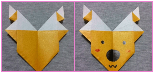 クリスマスオーナメント手作り折り紙　トナカイの折り方10